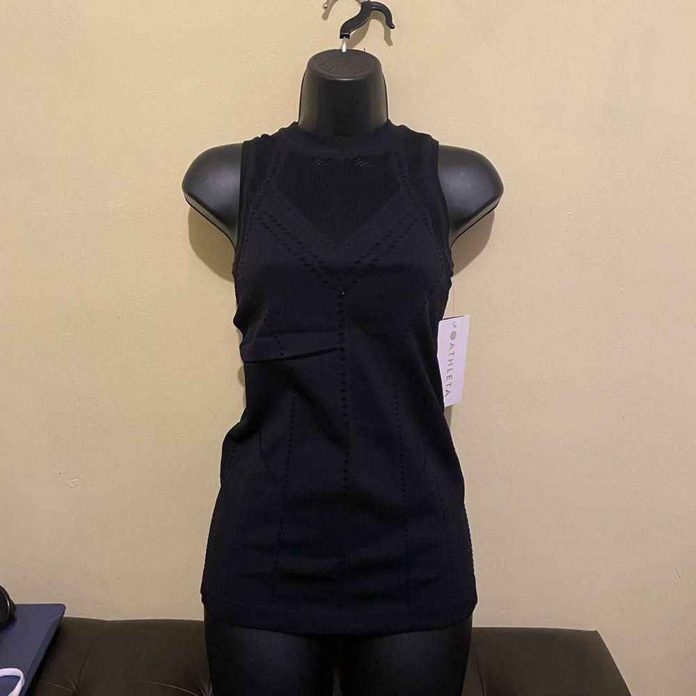 Black Athleta Black Oxygen tank New - Picture 3 of 5
